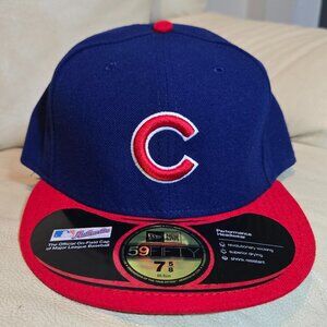 MLB Chicago Cubs New Era 59 Fifty Men's Fitted Hat Size 7 7/8
